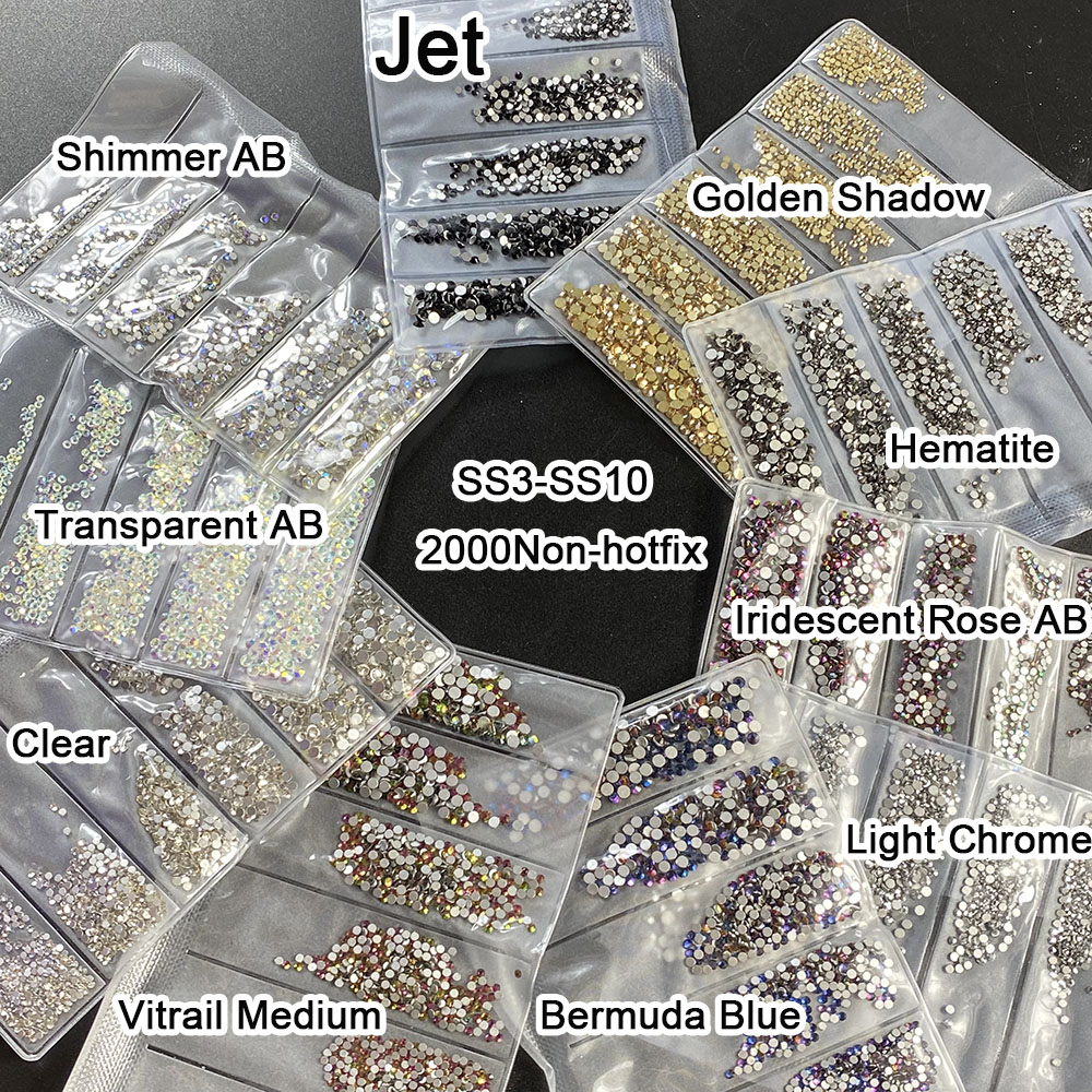 Best of YanRuo 1440pcs SS3-SS10 All Color Non Hotfix Rhinestones Glitter Flatback Glass Beauty Accessories DIY DecorationsFor Nail Art Reviews & Tips