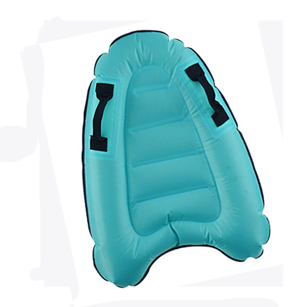 Outdoor Inflatable Surfboard Solid Color Buoy Kickboard Kids Safe Sea Surfing Board Swimming Aid  for Kids