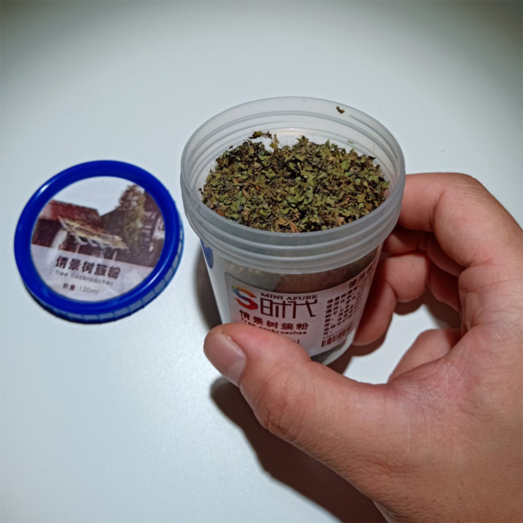 23g/Box Artificial Grass Powder, Fake Grass Fairy Garden Miniatures Clay Sandbox Game Craft Decor DIY Micro Landscape Building