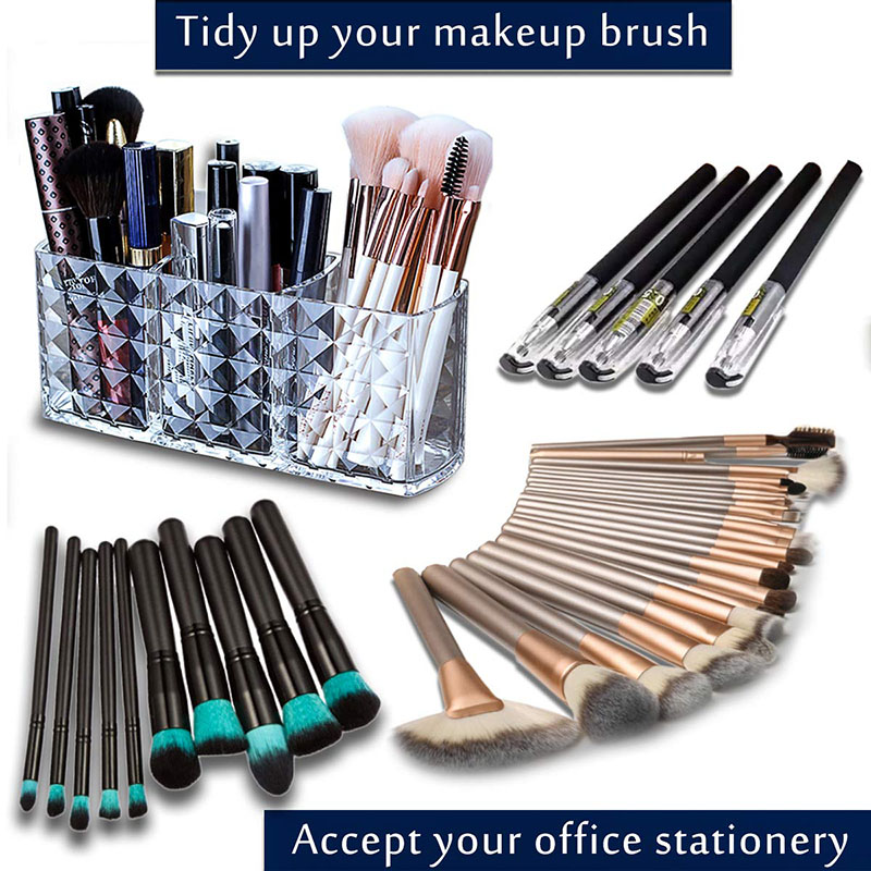 Acrylic Cosmetic Storage Box Makeup Brush Holder Organizer Lipstick Eyebrow Pencil Bathroom Storage Display Stand Diamond 15 Acrylic Cosmetic Storage Box Makeup Brush Holder Organizer Lipstick Eyebrow Pencil Bathroom Storage Display Stand Diamond
