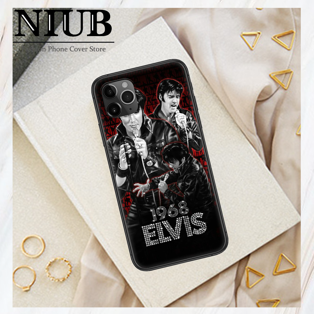 Elvis Presley чехол для телефона iphone 5 5S SE 2 6 6S 7 8 11 12 Mini Plus  X XS XR Pro Max черный Модный чехол мягкий красивый чехол | AliExpress