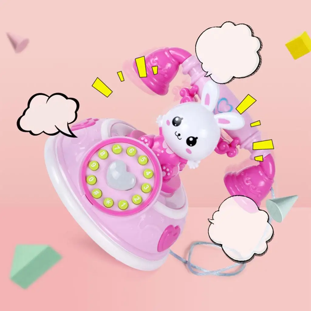 Telephone Toy Develop Cognition Enlightenment with Light Leaning Machine for Baby Infants