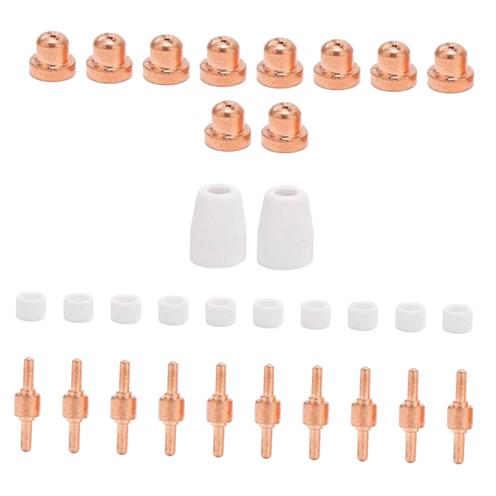 LG-40 Air Plasma Cutter Consumables Electrodes Tips Nozzle Set for CUT40 CUT50 LGK50 LGK60 Welding Machine