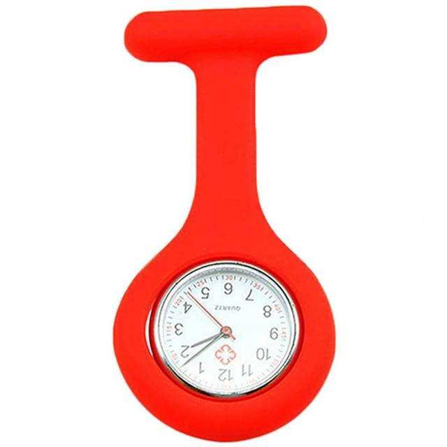 Lot De 3 Montres D'Infirmière Avec Clip - Silicone Médical - Mouvement Quartz