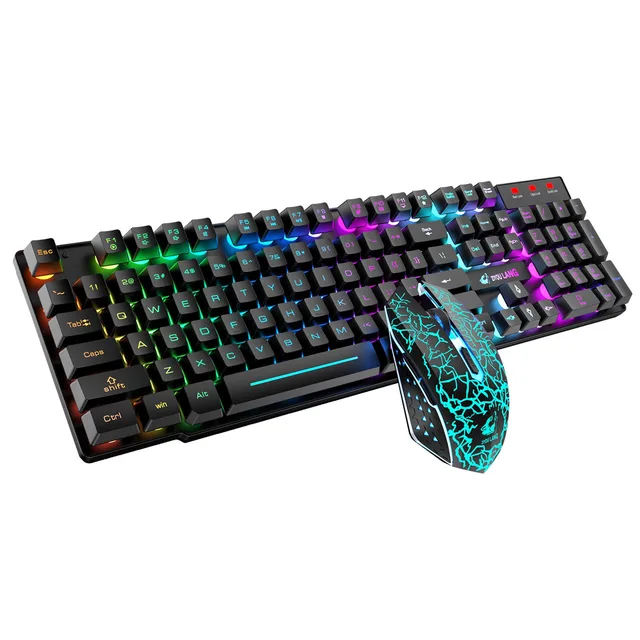 Dropship Gaming Keyboard And Mouse Sets Rainbow Backlit Ergonomic Usb +  FREE Mouse Pads to Sell Online at a Lower Price