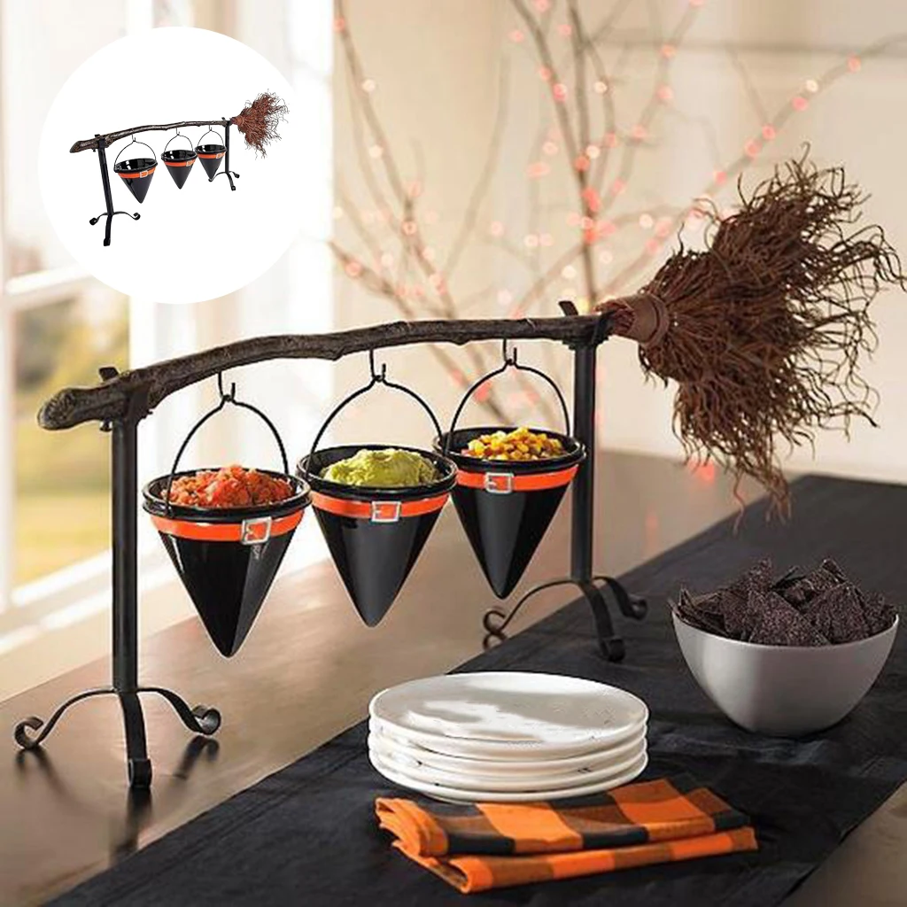 Halloween Witch Hat Snack Bowl Stand Snack Basket Salad Bowl Holiday Fruit Tray for for Candy Set Small Bowl Rack