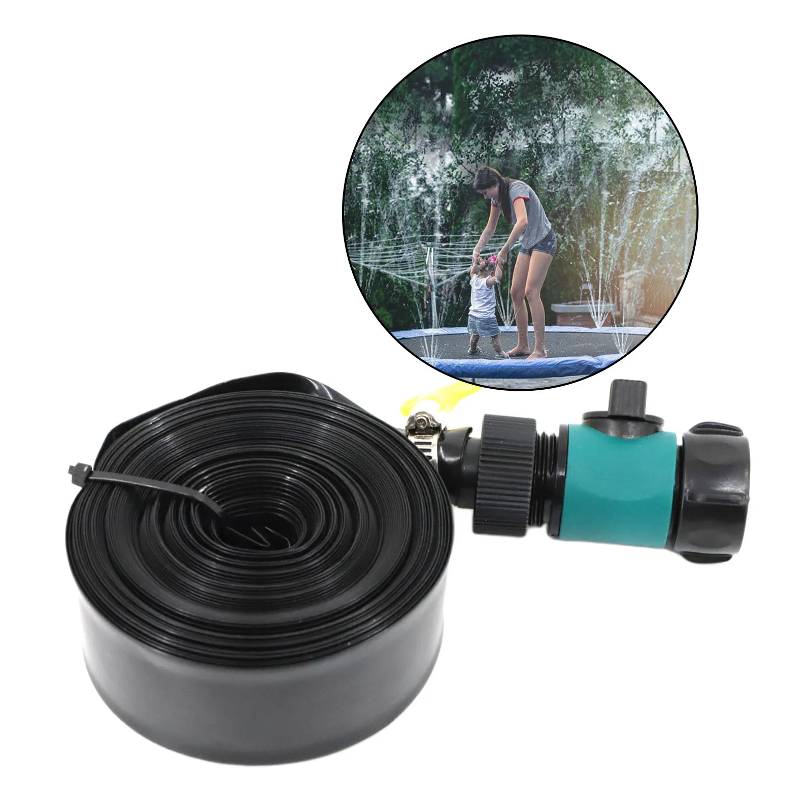 Trampoline Water Sprinkler Hose Outdoor Garden Summer Water Games Sprayer Toy Trampoline Accessories