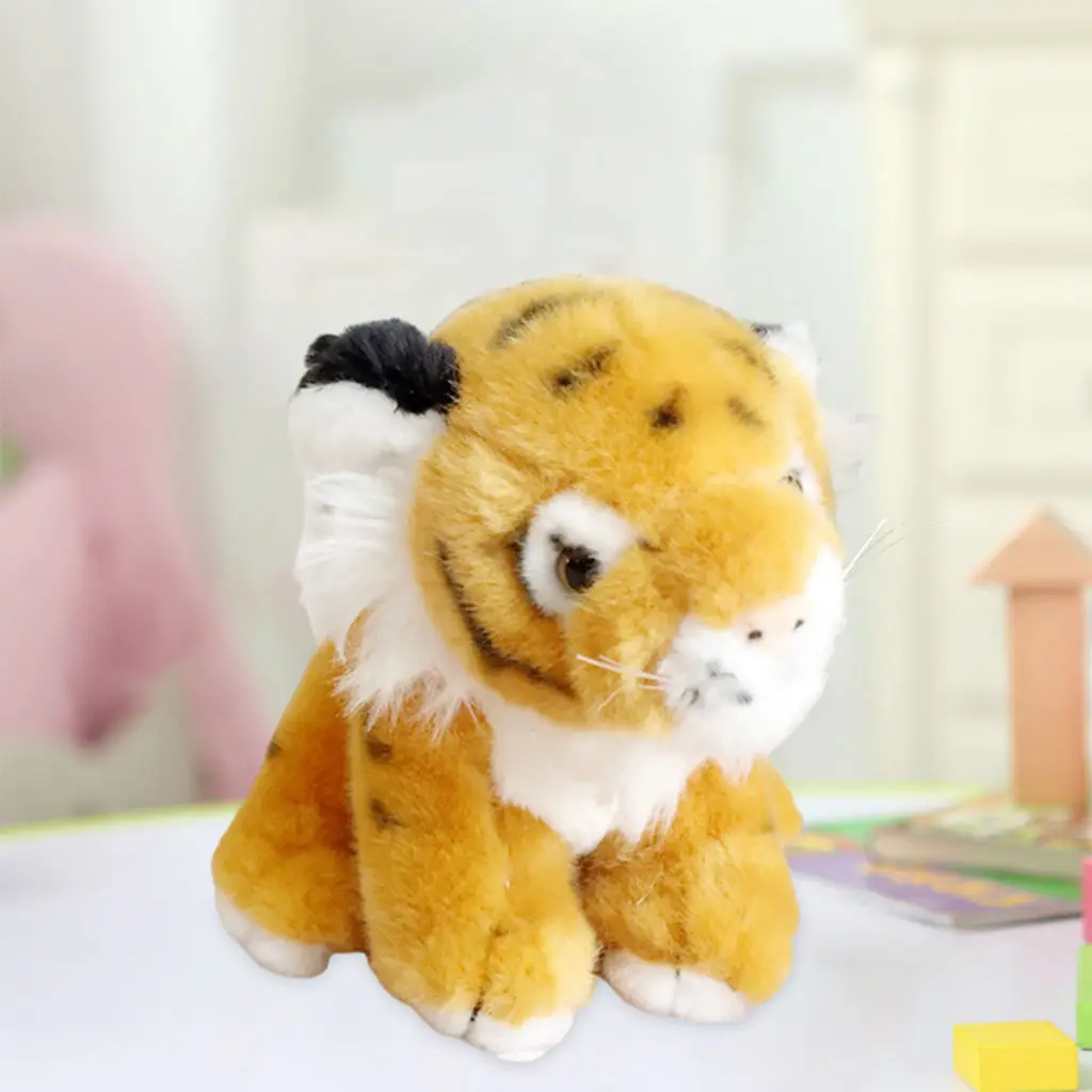 Mini Stuffed Forest Animals Jungle Animal Plush Toys Cute Tigers Plush for Animal Themed Parties