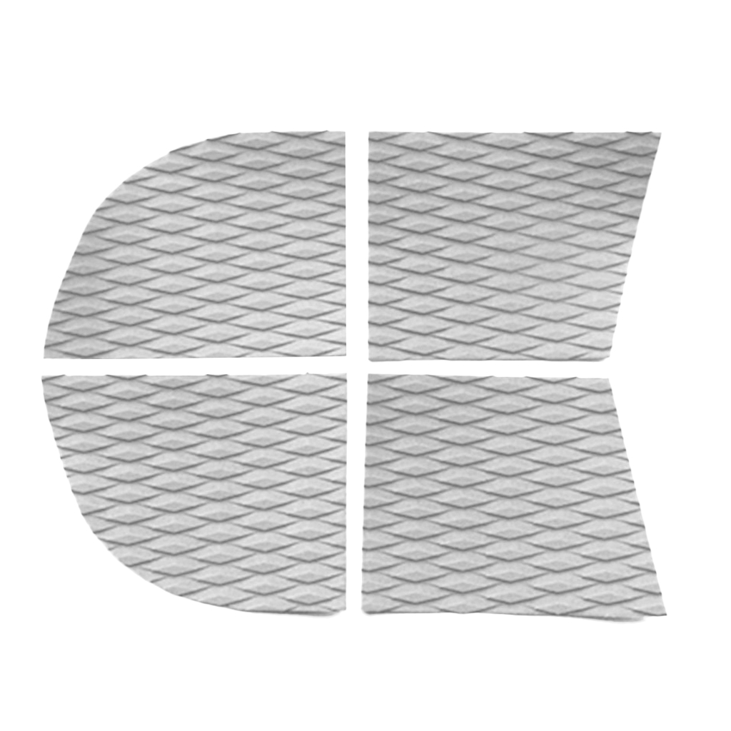 4 Pcs Diamond Grooved Pet Dog Traction Pad Deck Grip Mat for Stand-Up Paddleboard Surf Stand Up Paddleboard Surfing Accessories