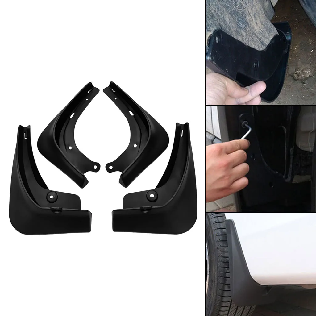 4 Pieces Mud Flaps Modification Accessories Car Mudguards for Tesla Model 3 Automotive Exteriors Wheel Styling Accessories