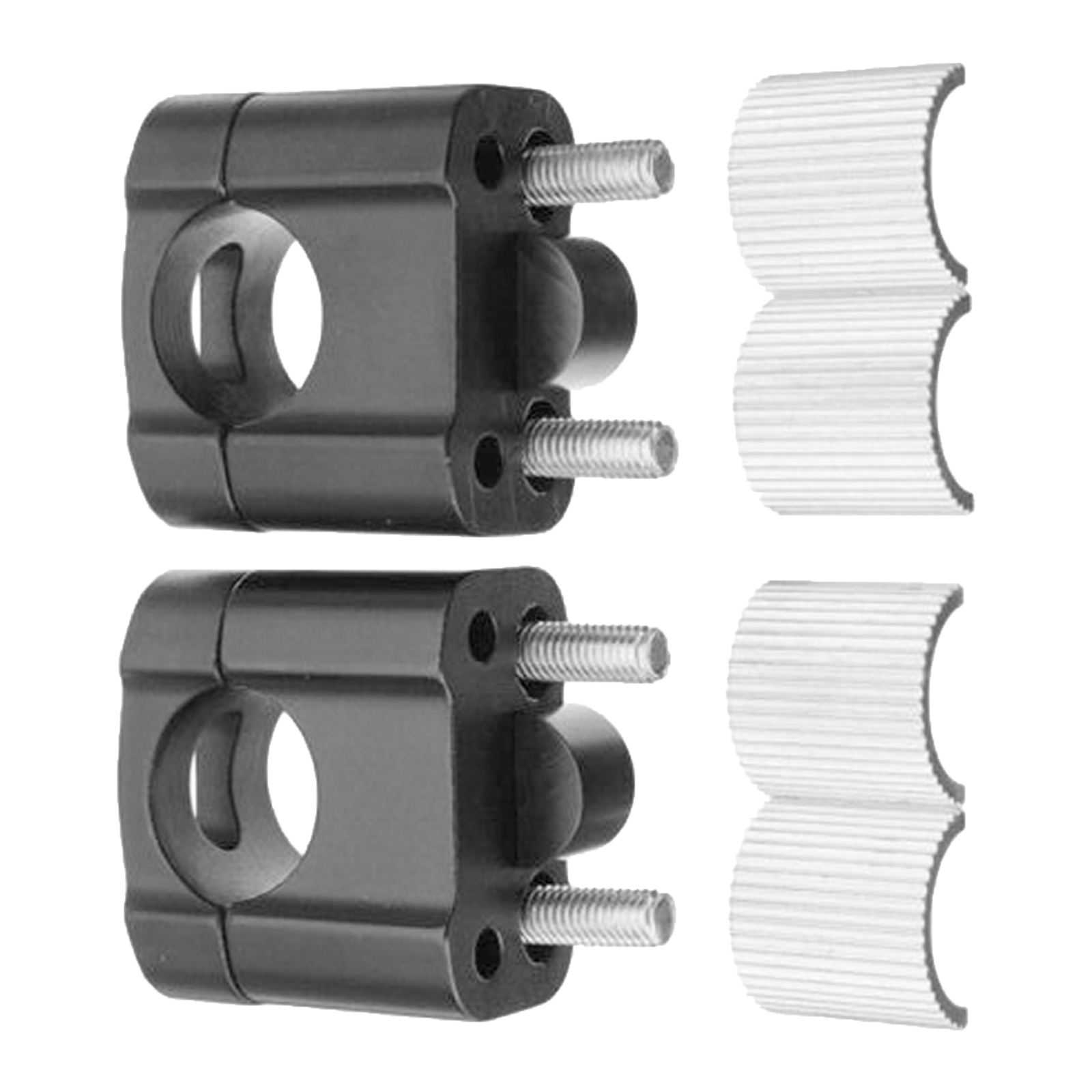 2x Universal Motorcycle Handlebar Risers 28mm Handle Bars Mount Clamp Bracket Replacement Accessories