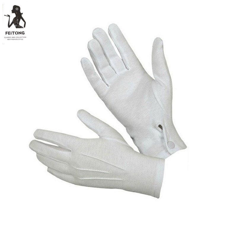 mens white parade gloves