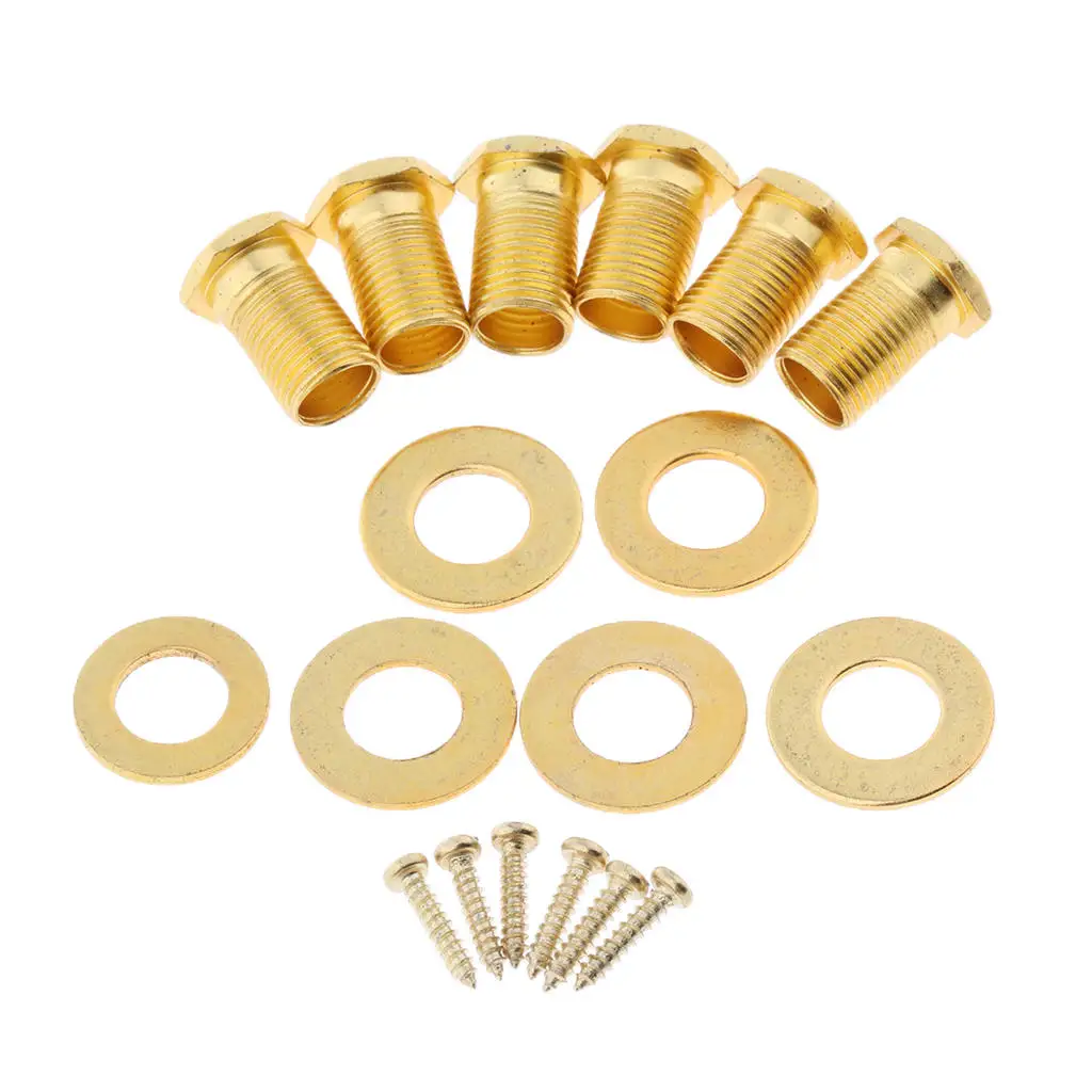 6PCS 3L3R Guitar String Tuning Pegs Keys Knobs Tuners Machine Heads Replacement Parts for Electric Guitars - Gold