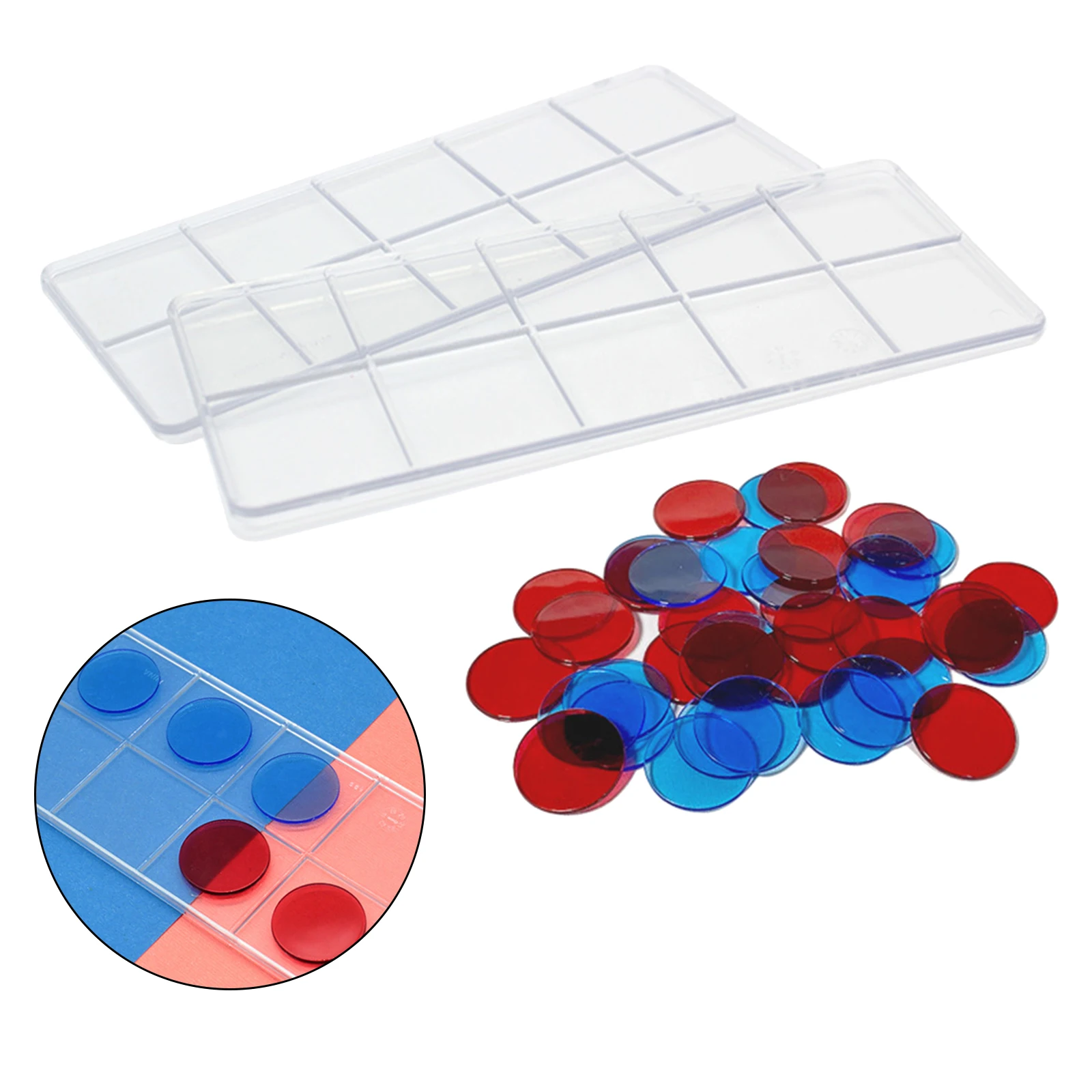 2 Ten Frames and 40 Math Counters for Kids
