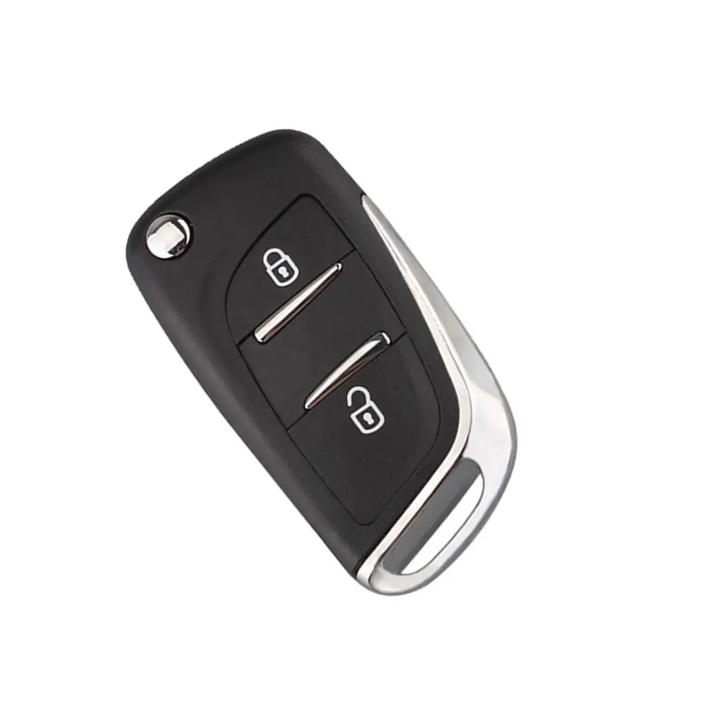 2BTN Flip Remote Key Fob Case Shell Cover for Citroen C4 C5 C2 C3 C6 for Peugeot 207 407 807