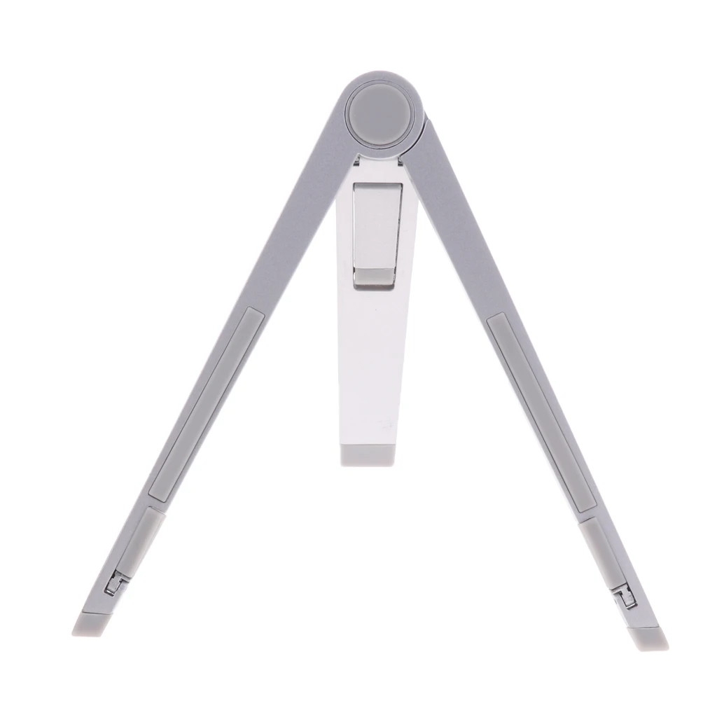 Aluminium Alloy Tripod Adjustable Desktop Dock Folding Holder for Tablets Silver