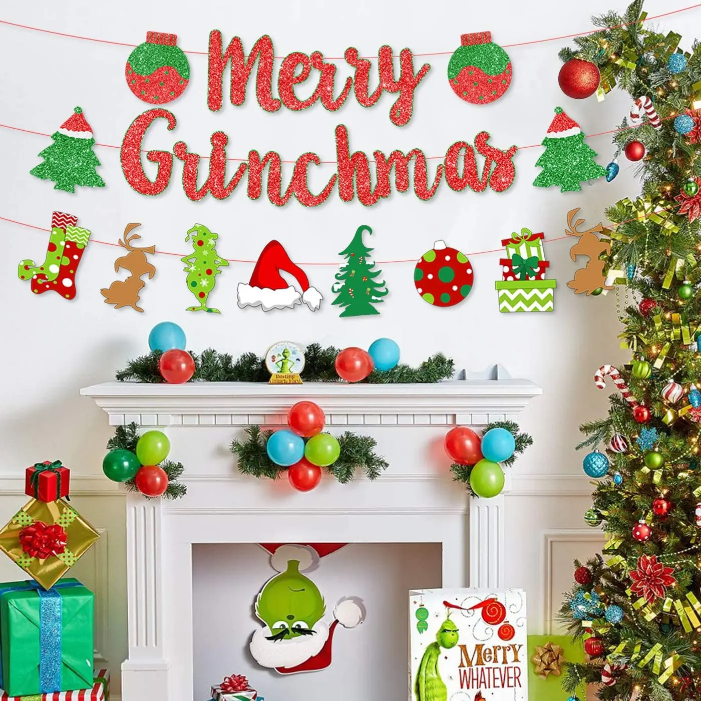 Christmas Party Decoration Merry Grinchmas Banner for House Xmas Christmas  Holiday New Year Decorations Supplies|Banners, Streamers & Confetti| -  AliExpress