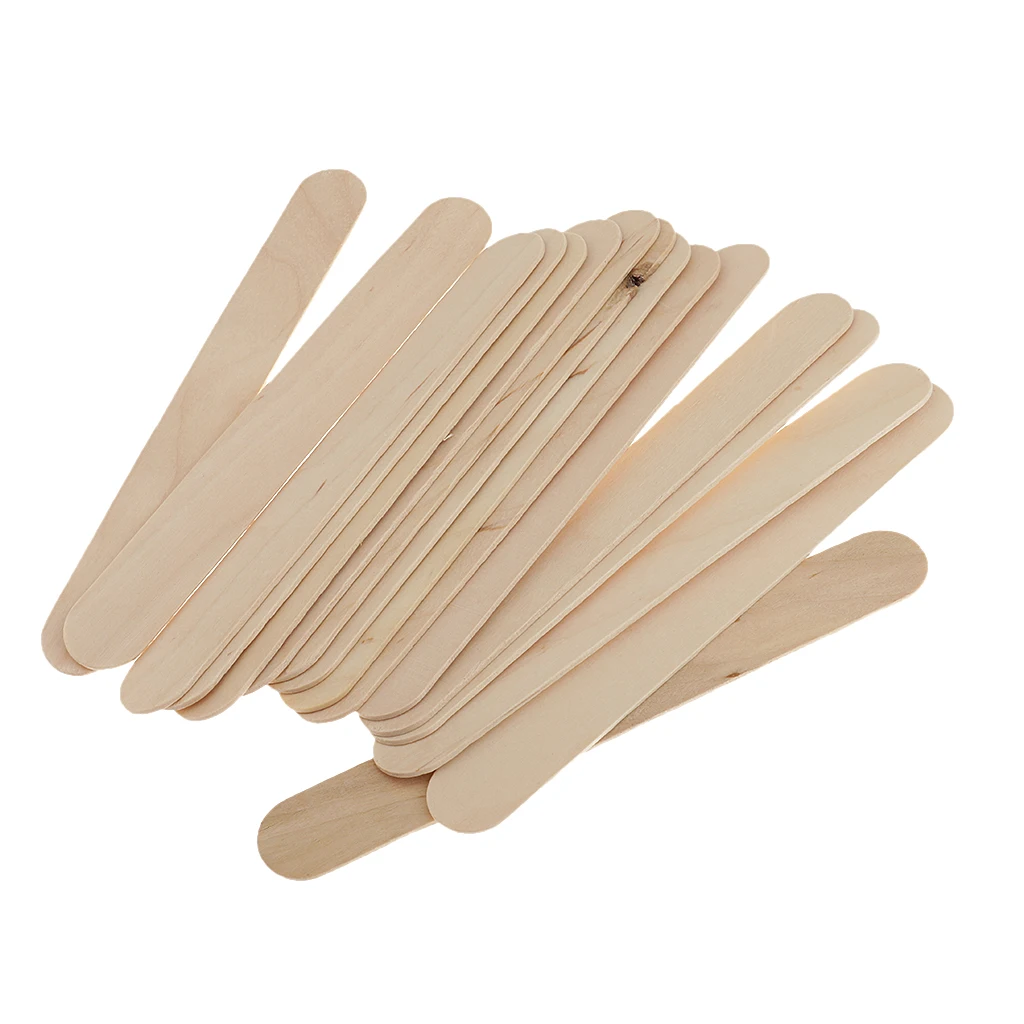 50x Large Wood Spatulas Wax Applicators Waxing Hair Removal Stick