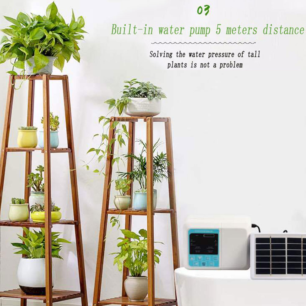 Solar powered ferramenta jardim fácil instalar planta