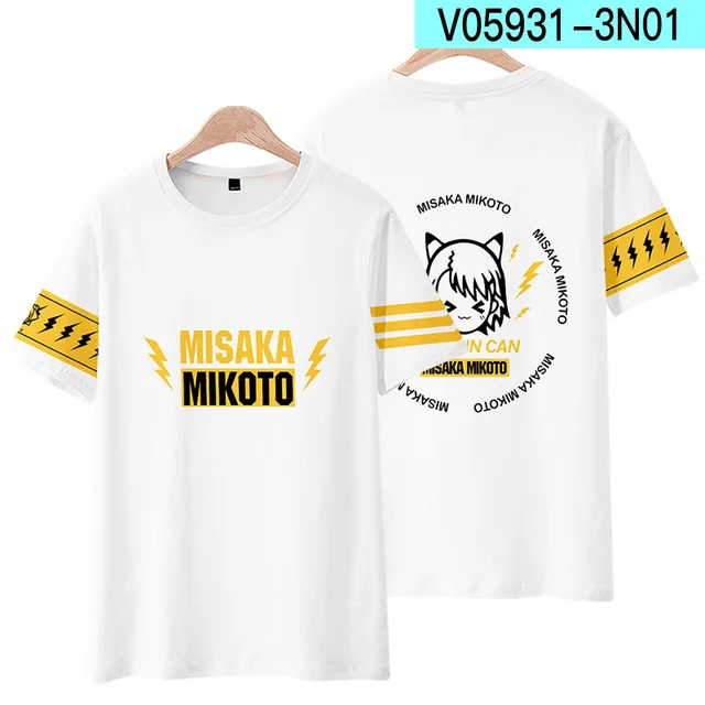 Toaru Majutsu no Index Cosplay Costumes Accelerator T-Shirts Toaru Kagaku  no Railgun Men Stripe Tops T shirts Black white Tees - AliExpress