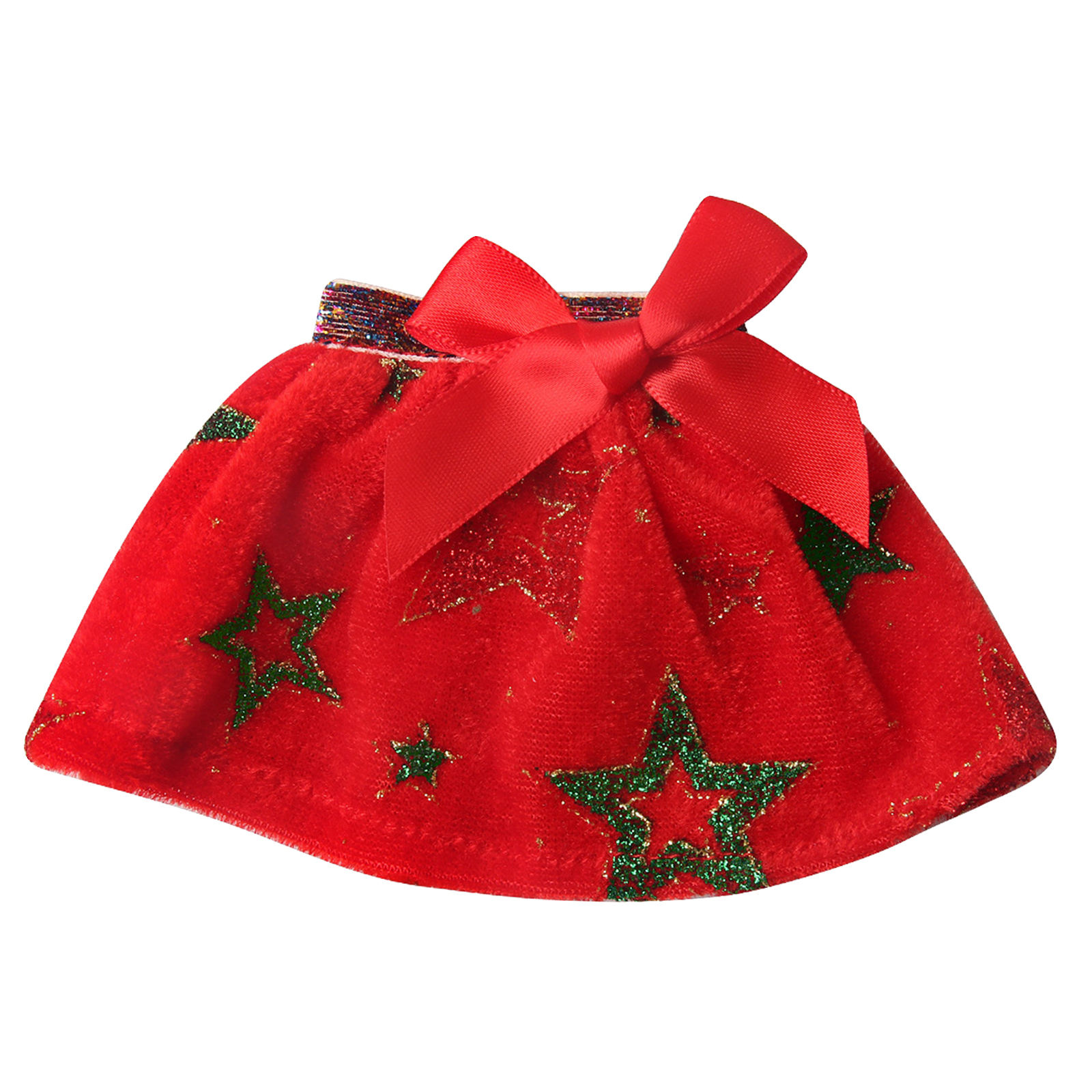 Adorable 1/12 Christmas Doll Skirt Bjd Outfits Girl Gifts Dress for Accessories Garments