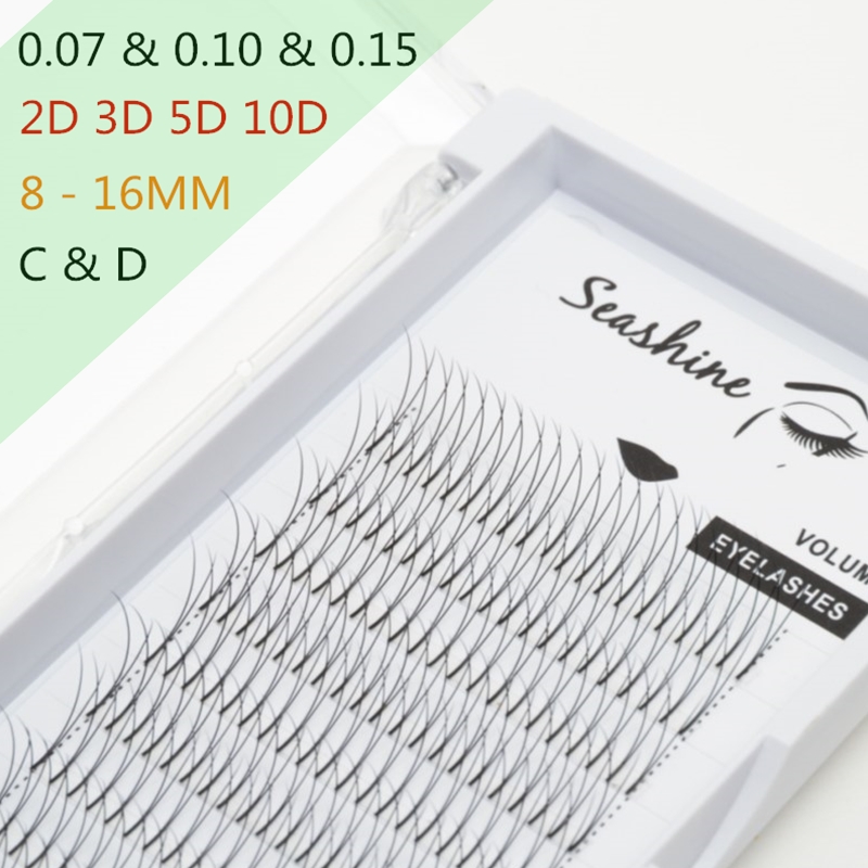 Best of Seashine Long Stem Lashes Premade Wide Fans 2D 3D 5D 10D Russian Volume Professional Eyelash Extensions Faux Mink Reviews & Tips