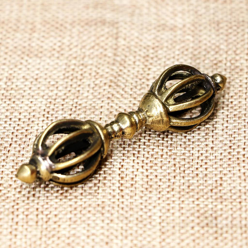 6cm   Tibetan Buddhist Nine Shares Dorje Vajra Pestle JiangMo