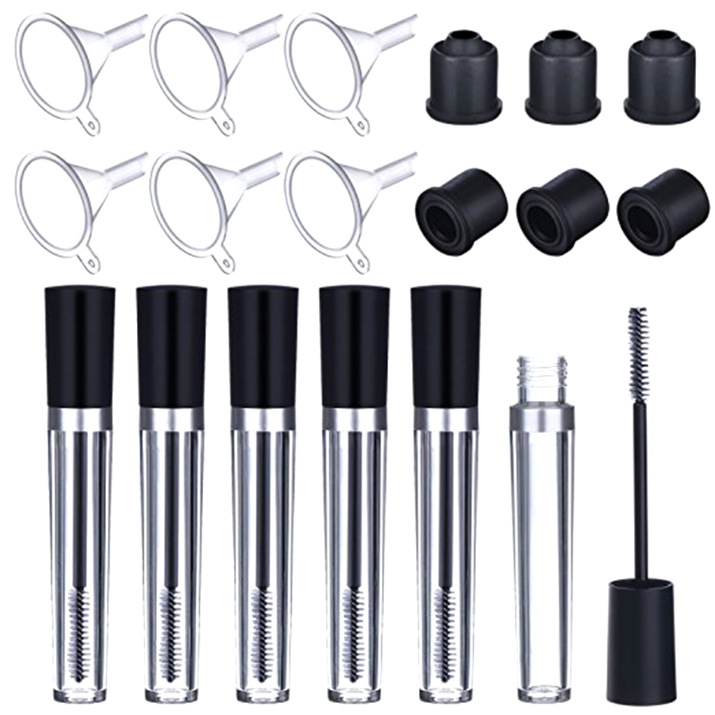 6 Packs 7.5ml Reusable Empty Mascara Container Tube for  Oil