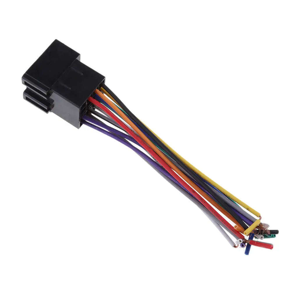 Universal Car Male ISO Radio Wire Wiring Cabe Harness Adapter Connector Plug For VW/Honda/Toyota/Audi/Mercedes Car Accessories