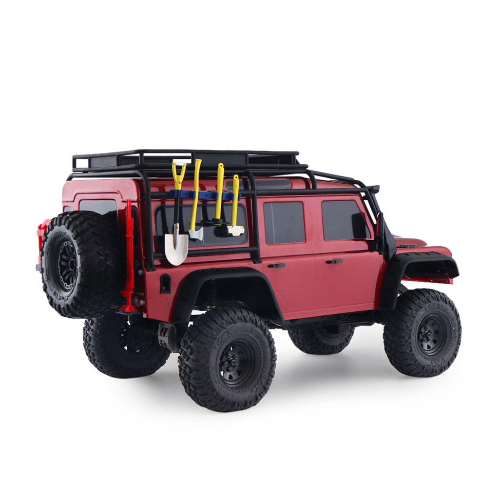 4Pcs/Set 1/10 RC Car Simulation Tools Decoration with Shovel/Hammer/Hoe/Axe