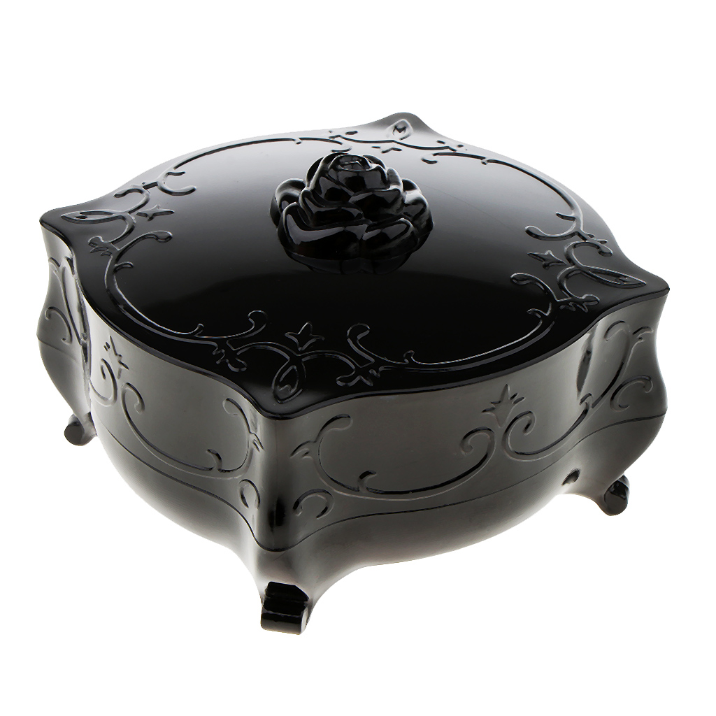 Magideal Loose Face Powder Container Make Up Antique Vanity Box