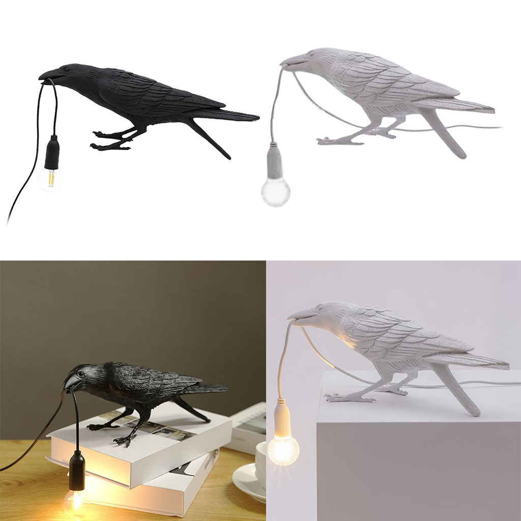 Crow Reading Lamp Table Light Bedside Bedroom Porch Sconces Decor Modern