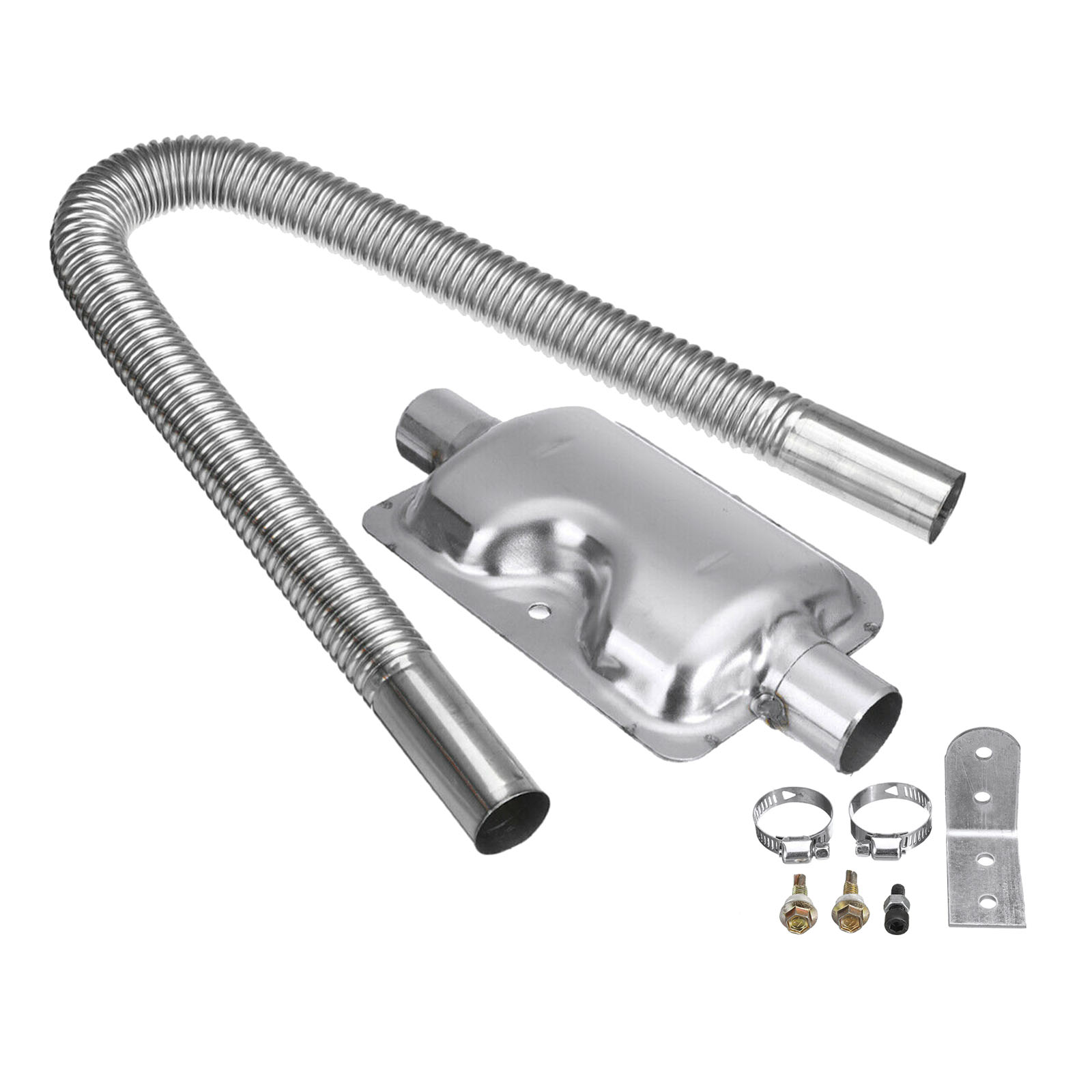 Exhaust Pipe Silencer Muffler Kit Clamps for Parking Air  Heater