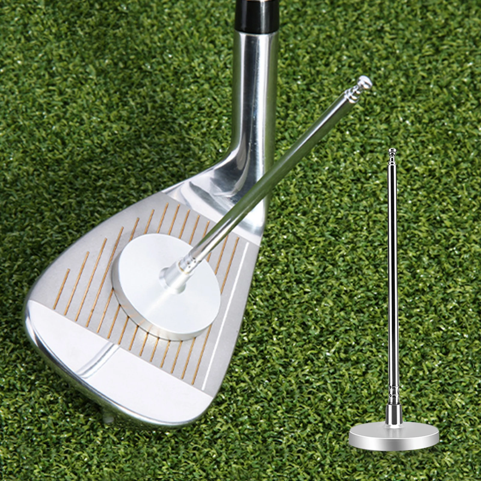 Aluminium Golf Cutting Rod Direction Indicator Magnetic Golf Club Alignment Rods Golf Swing Training Aids Rod Accessories