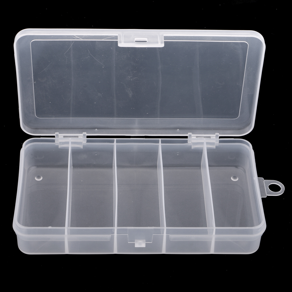 Clear Fishing Accessories Waterproof Tackle Box Storage Box 15 × 9 × 3 Cm