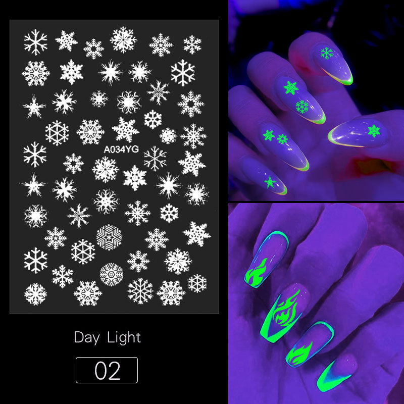 Best of Christmas Nail Decal Nail Art Decals Set Of Snowflakes Nail Sticker Nail Art 3D Nail Decal, 4-30 Sheets Adhesive Foil Sticker Reviews & Tips - Image 2