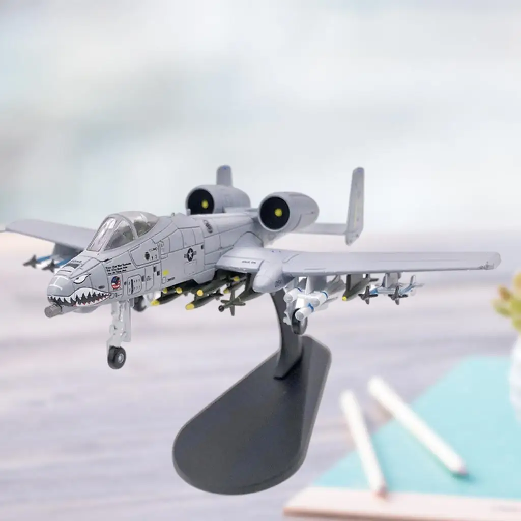 1:100 Fighter A-10 Attack Metal Plane Model, Die Cast Airplane Model, Diecast