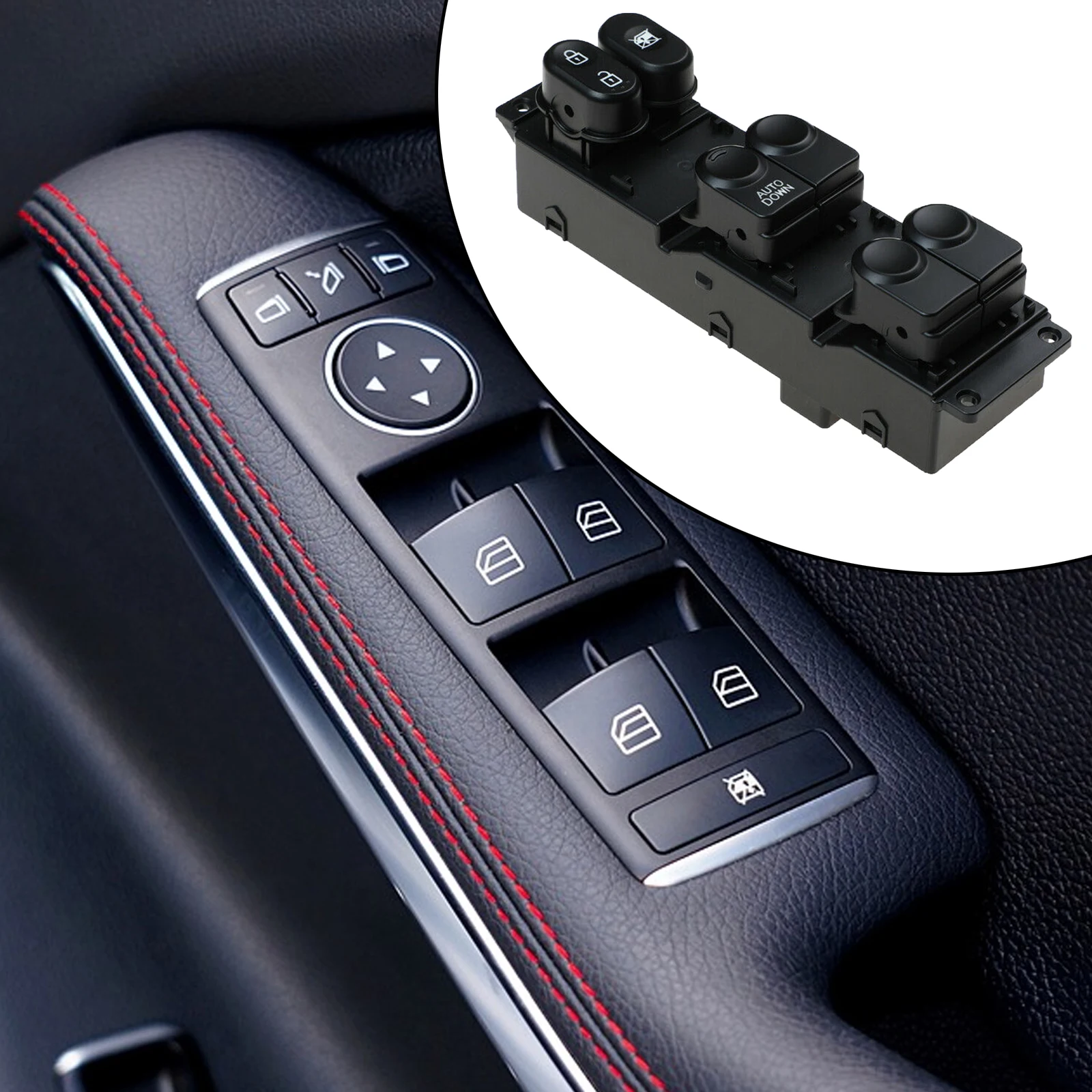 Driver Door Power Window Master Switch Compatible for Hyundai Accent 11-17 93570-1R111 93570-1R110 935701R110