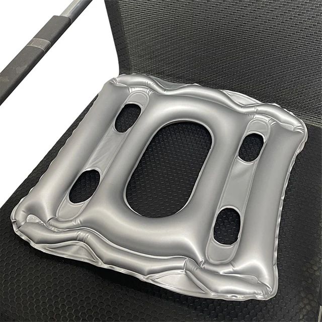 Coccyx Flocking Soft Air Travel Inflatable Seat Cushion Pressure Relief  Office Chair Sitting Tailbone Pain Health Care Portable - AliExpress