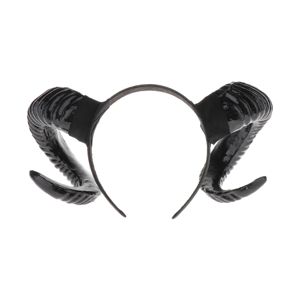 Sheep Goat Horn Shape Hair Hoop Golden ,Silver ,Black Women Girls Hair Decor