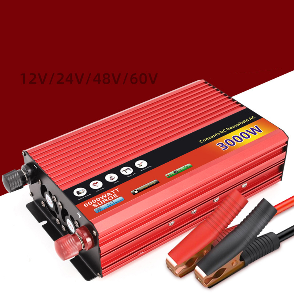 Pure Sine Wave Inverter DC 12v/24v To AC 110V/220V 3000W Voltage Transformer Power Converter Solar Inverter for Car Home