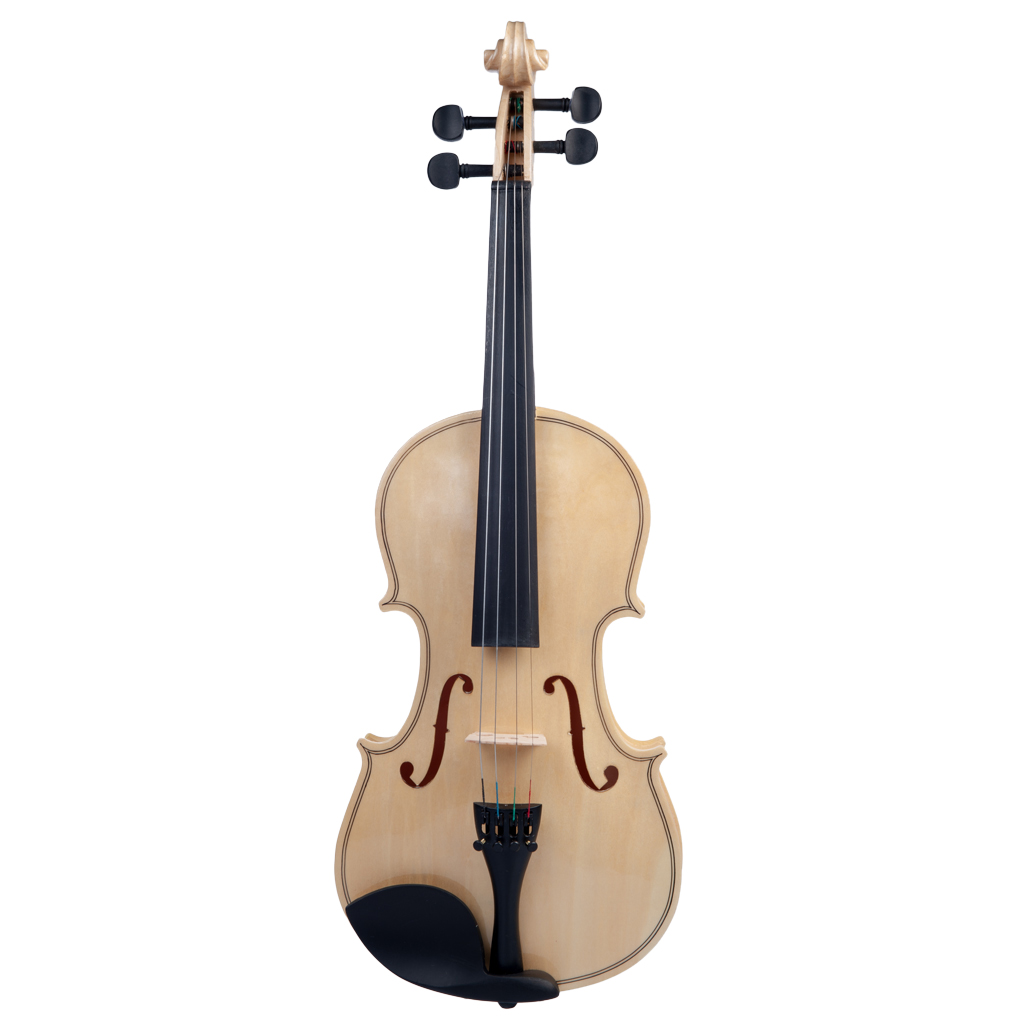 Acoustic Violin 4/4 Full Size Solid Wood Violin Set, Incl. Bow, Case And Rosin