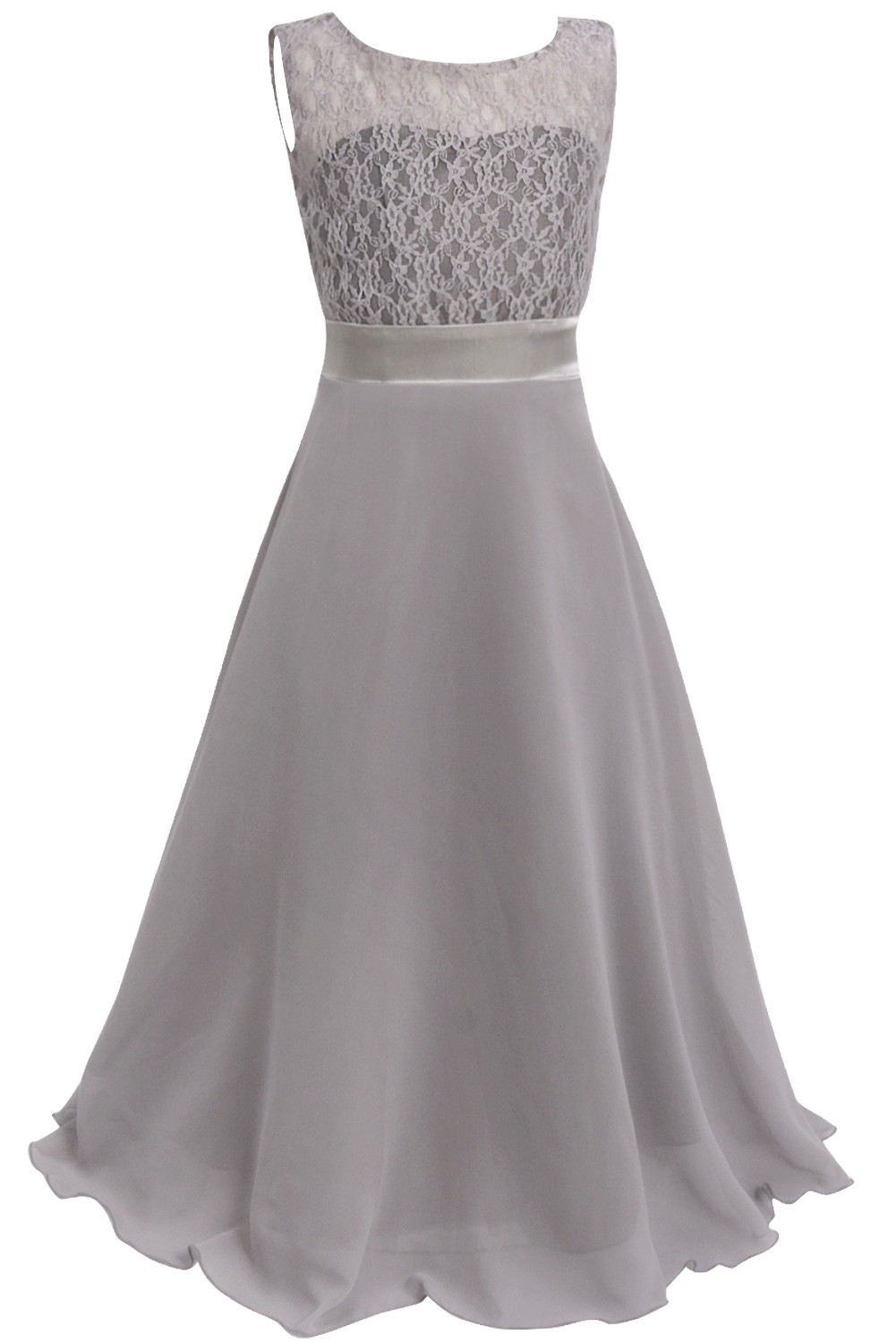Kid Elegante Brautjungfer Blume Mädchen Kleider Für Mädchen Abend Party Hochzeit Kleid Teenager Kinder Lange Prinzessin Kleid 4-14 jahr – Detail 9