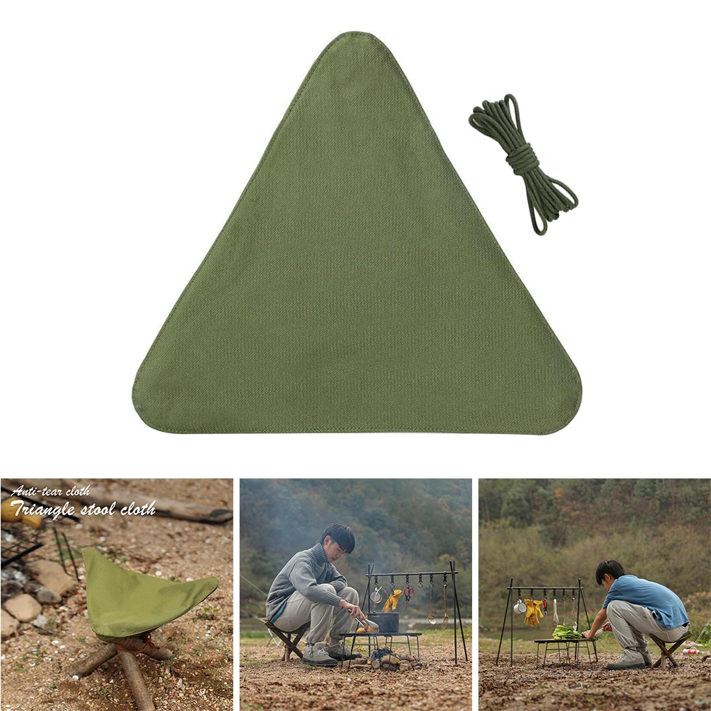 Outdoor Furniture Portable Stool Cloth Fishing Chair Seat Nylon Cloth Barbecue Folding Stools Camping Chair Lazy Chair