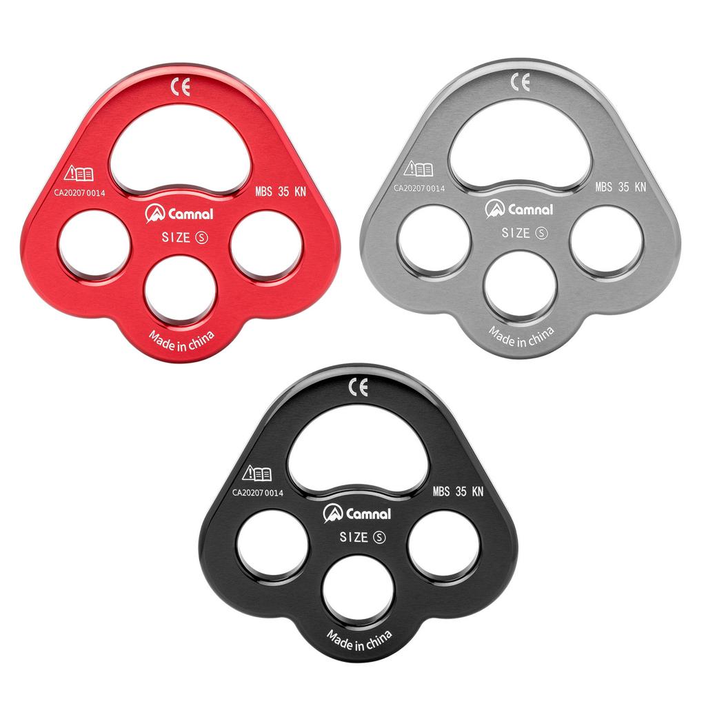 35 KN Climbing Descender Rigging Plate Heavy Duty & High Strength Rappel Device