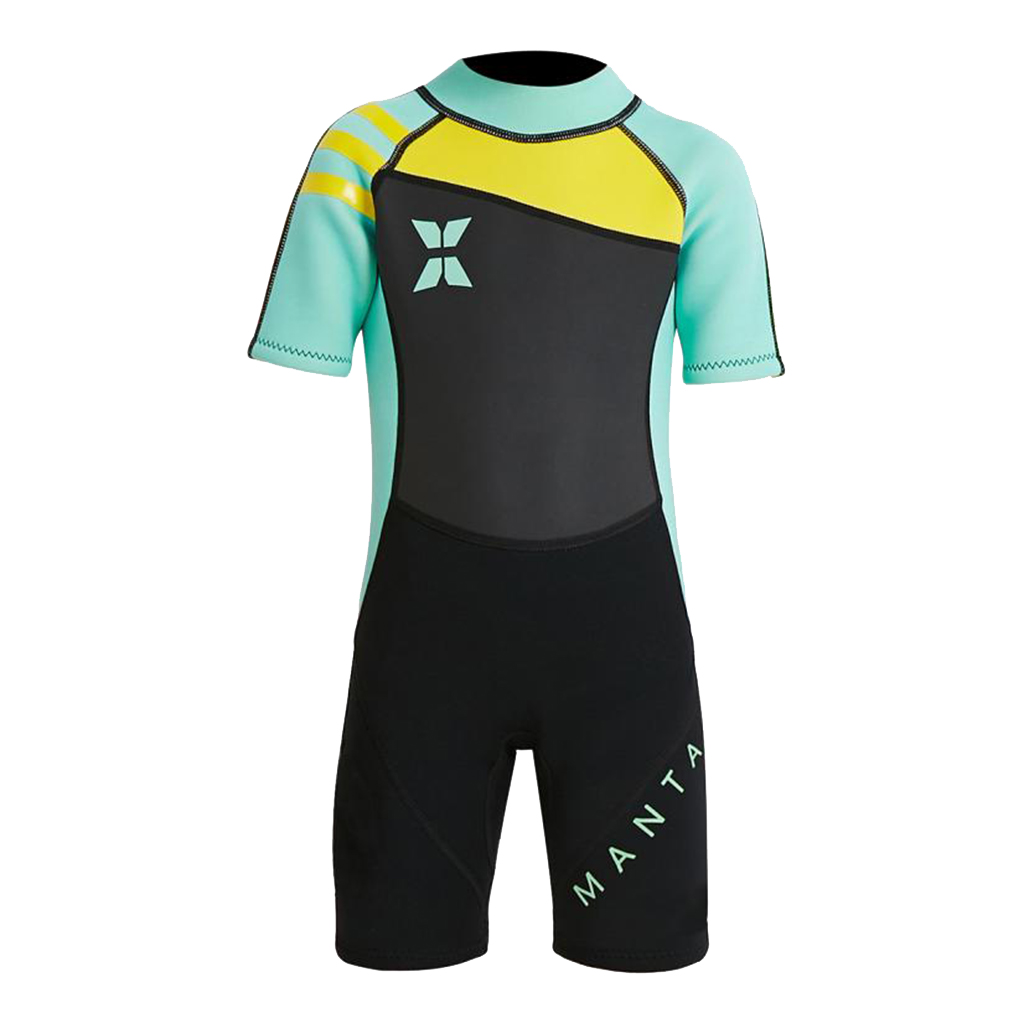 Baby Short Sleeve Wetsuit 2.5mm Rash Jumpsuit Coat Shorty Fullsuit Diving