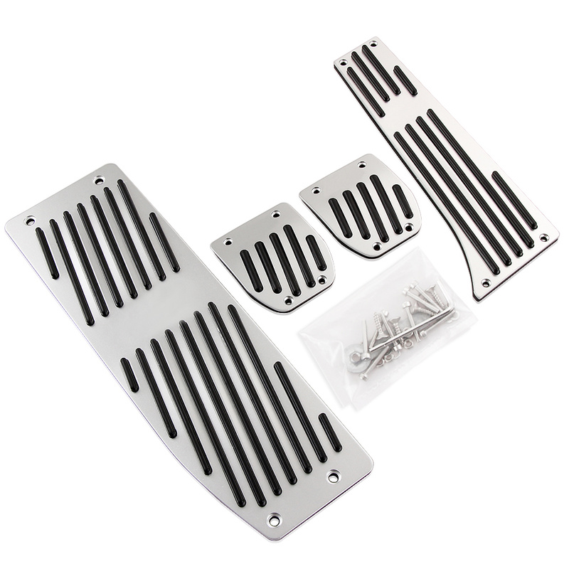 Pédales Antidérapantes Pour BMW Série 1/3/X1 - En Aluminium Et Caoutchouc - Pour Frein, Accélérateur, Repose-pieds - Conduite à Gauche
