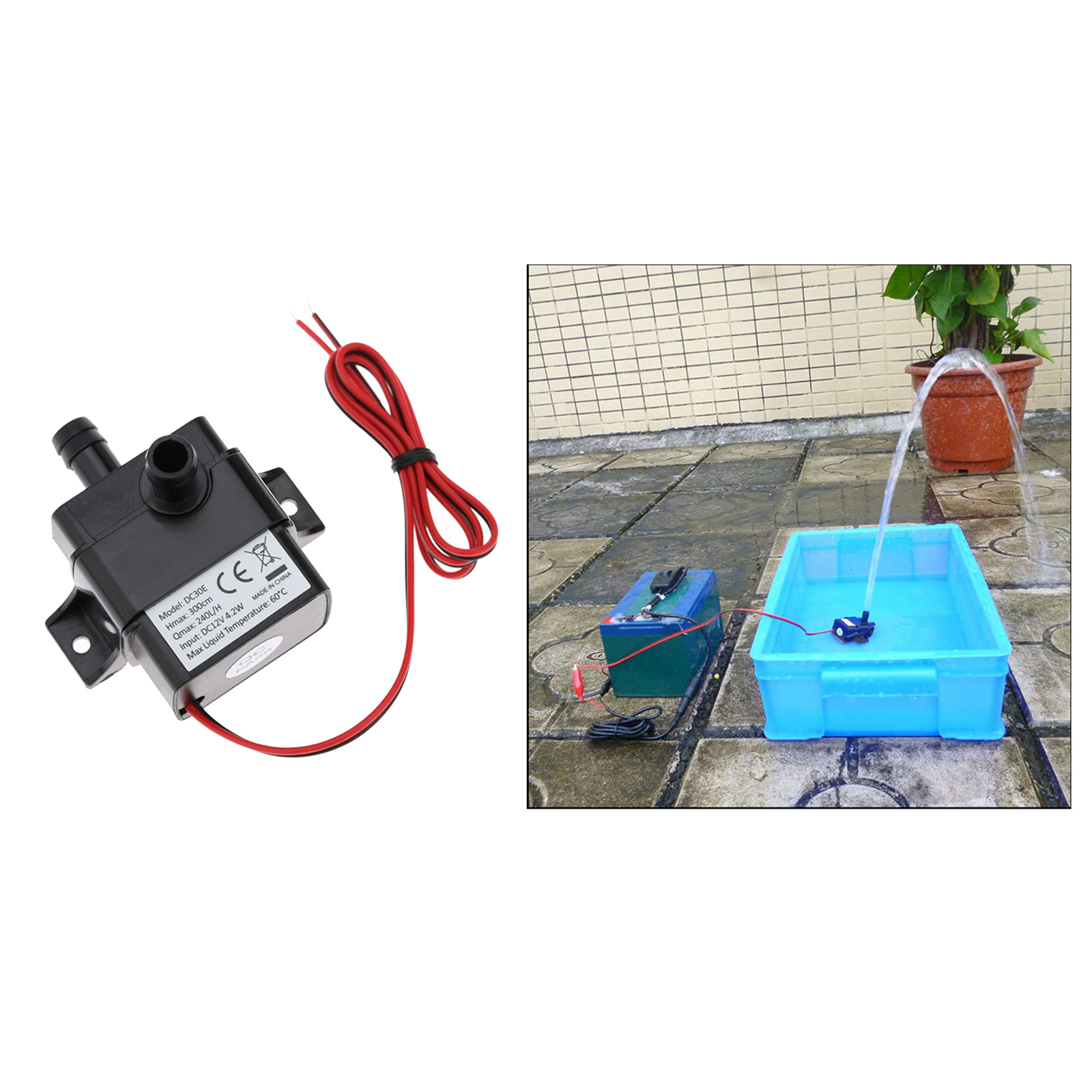 Pet Water Fountain Replacement Pump Brushless Works for Ceramic Dog and Cat Drinking Fountains Pet Supplies