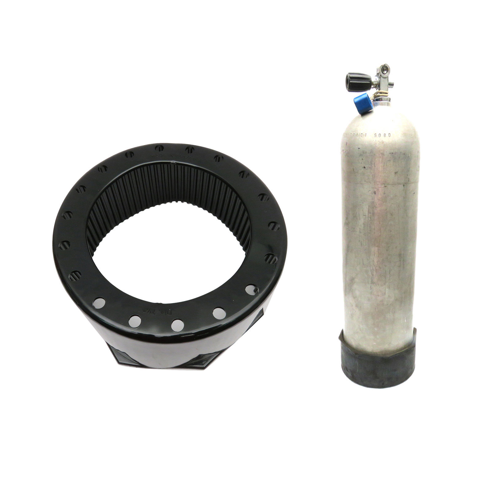 Scuba Dive Cylinder Flat Bottom Boot Base for Single 12L Aluminum Tank Boots Protection Cover