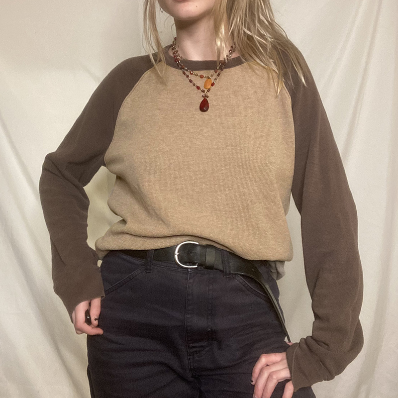 Outono Inverno Patchwork Tshirt y2k Vintage Malha